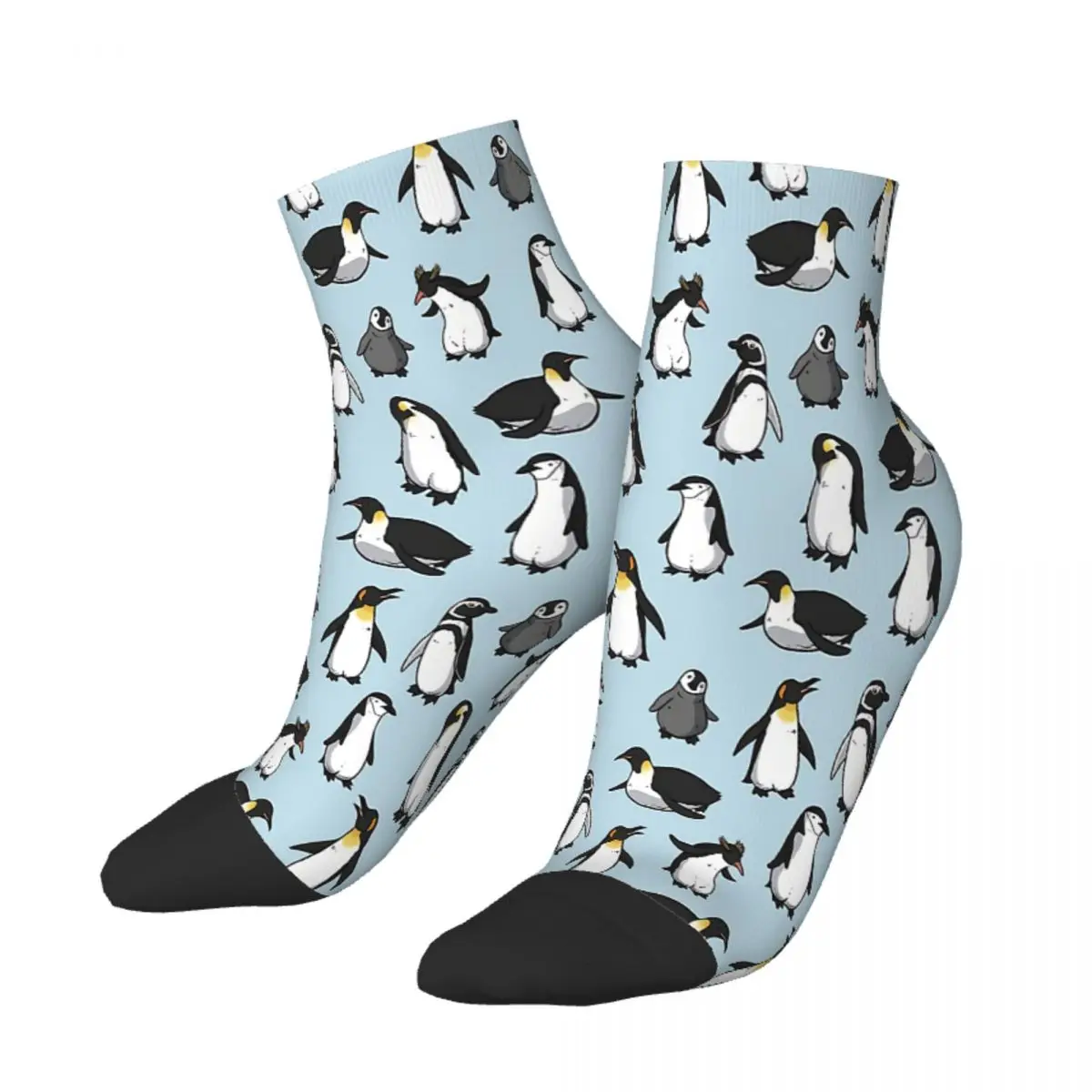 

Cute Penguin Pattern Animal Ankle Socks Male Mens Women Summer Stockings Hip Hop