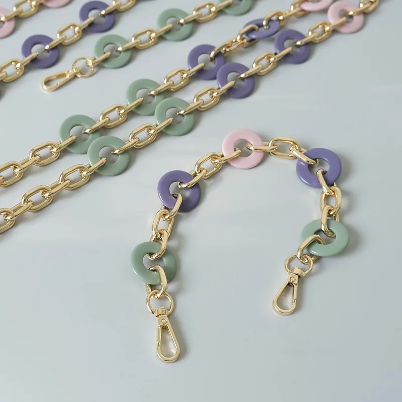 

Acrylic Resin Shoulder Bag Strap Candy Color Bag Extension Chain Clutch Chain Bag Chain Detachable Bag Decorative Chain Sale