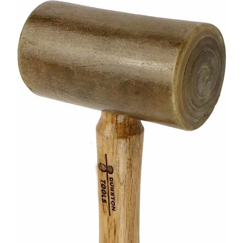 Молоток Durston Rawhide Mallet 85×48 мм с головкой из буйволиной кожи и ручкой из орехового дерева, для формовки ювелирных изделий, без маркировки, инструмент для формовки металла (art.: 3920d98e4da5d) - 3920d98e4da5d