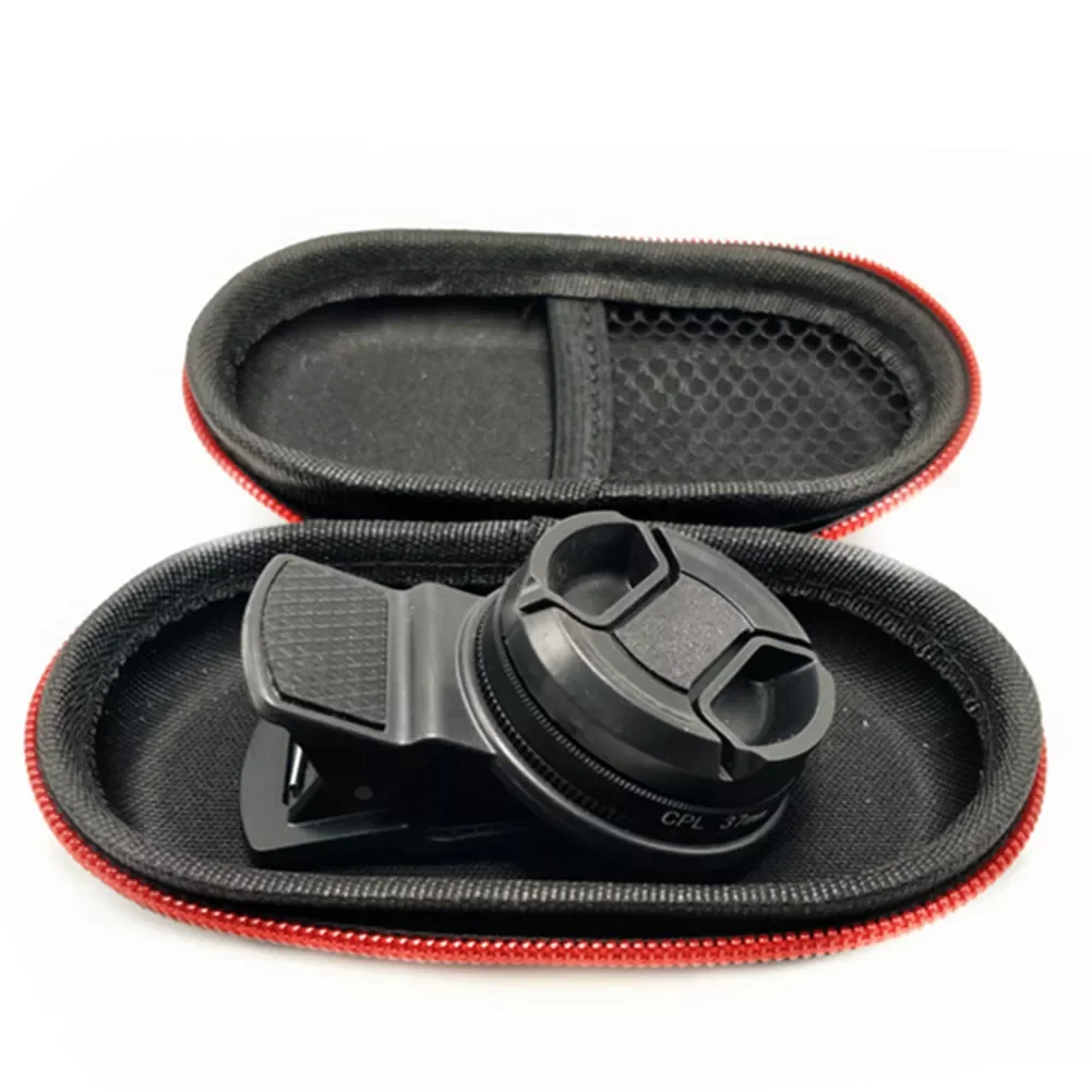 

37MM With Clip Durable Polarizer Phone Circular Camera Professional Universal Accessories Black Lens Portable CPL Filter