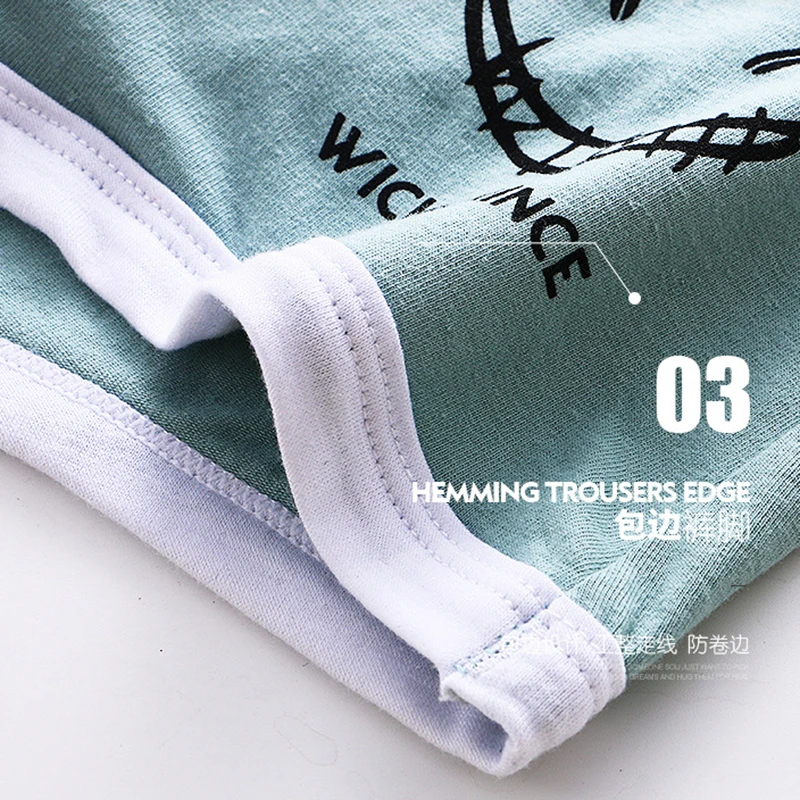 4Pcs Men's Trendy Panties Men Printed Sexy Cotton Underwear Man's Boxers Men Underpants Men's Boxing Briefs Men's Boxer M-3XL