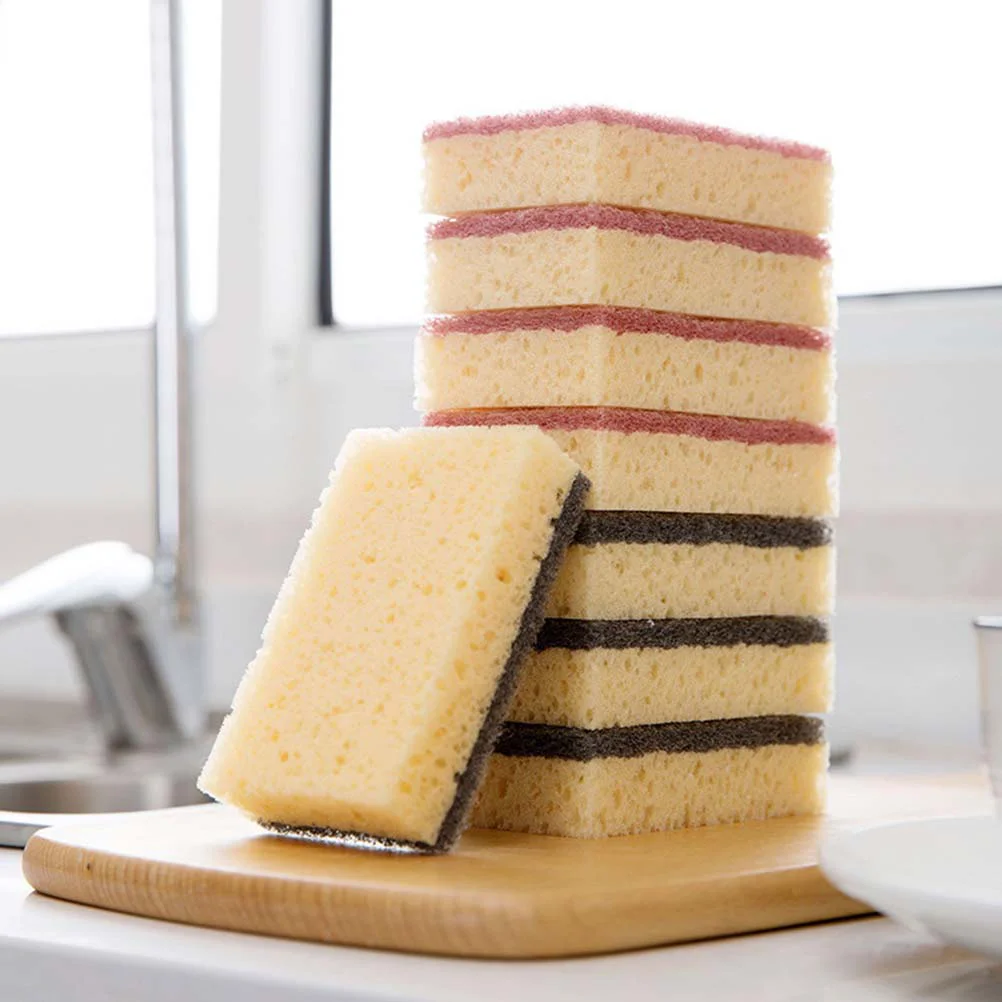 8 шт. универсальные мочалки с антипригарным покрытием губка для чистки посуды