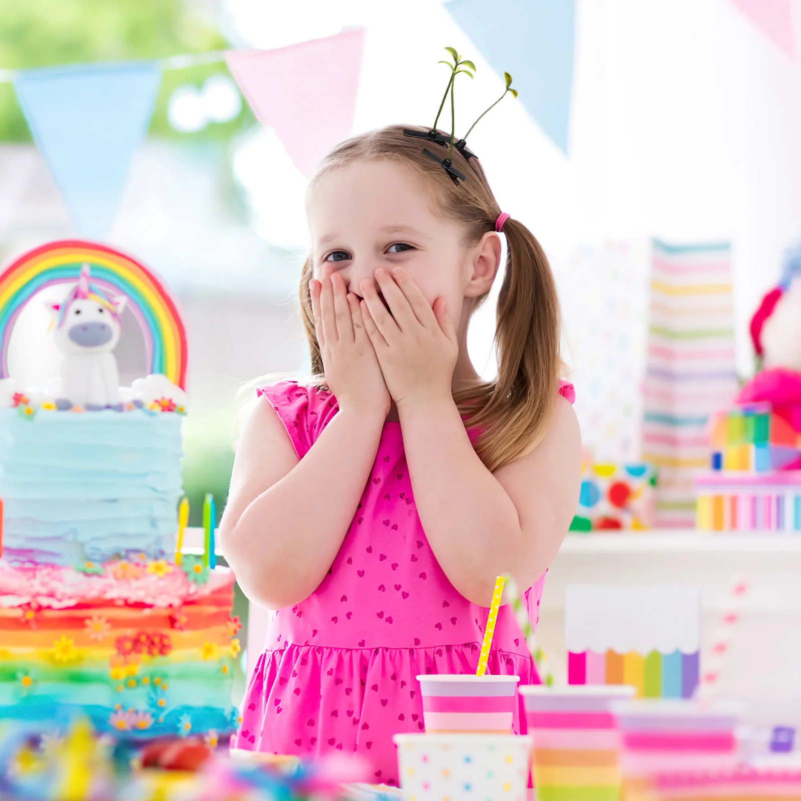 Аксессуары для шпилек зажимы волос с ростками фасоли женщин милые забавные