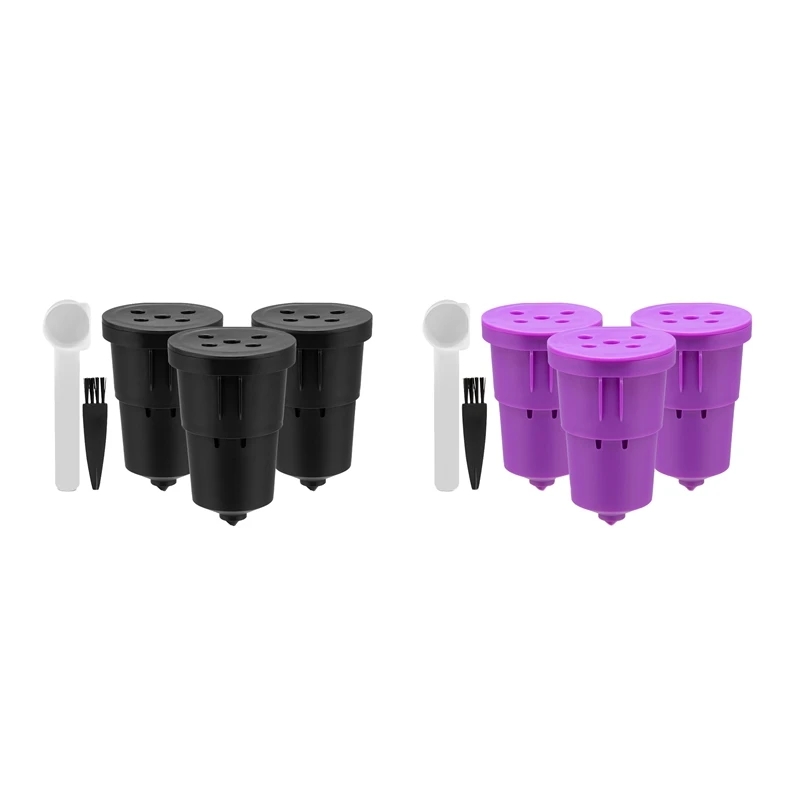 

3 Pcs Refillable Coffee Filter Cup Reusable Coffee Pod Filled Capsule Compatible With Keurig 1.0 K Cup Coffee Makers