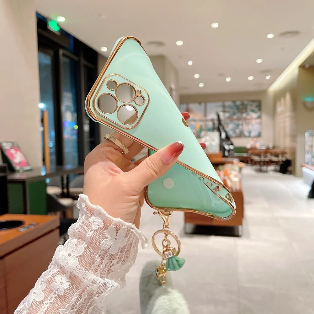 Гальванизированный ударопрочный чехол для IPhone цепочка ключей подходит моделей XS