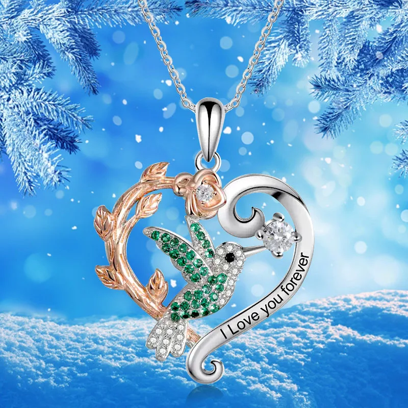 ожерелье бижутерия подвеска чокер цепочка на шею женская Ожерелье с колибри