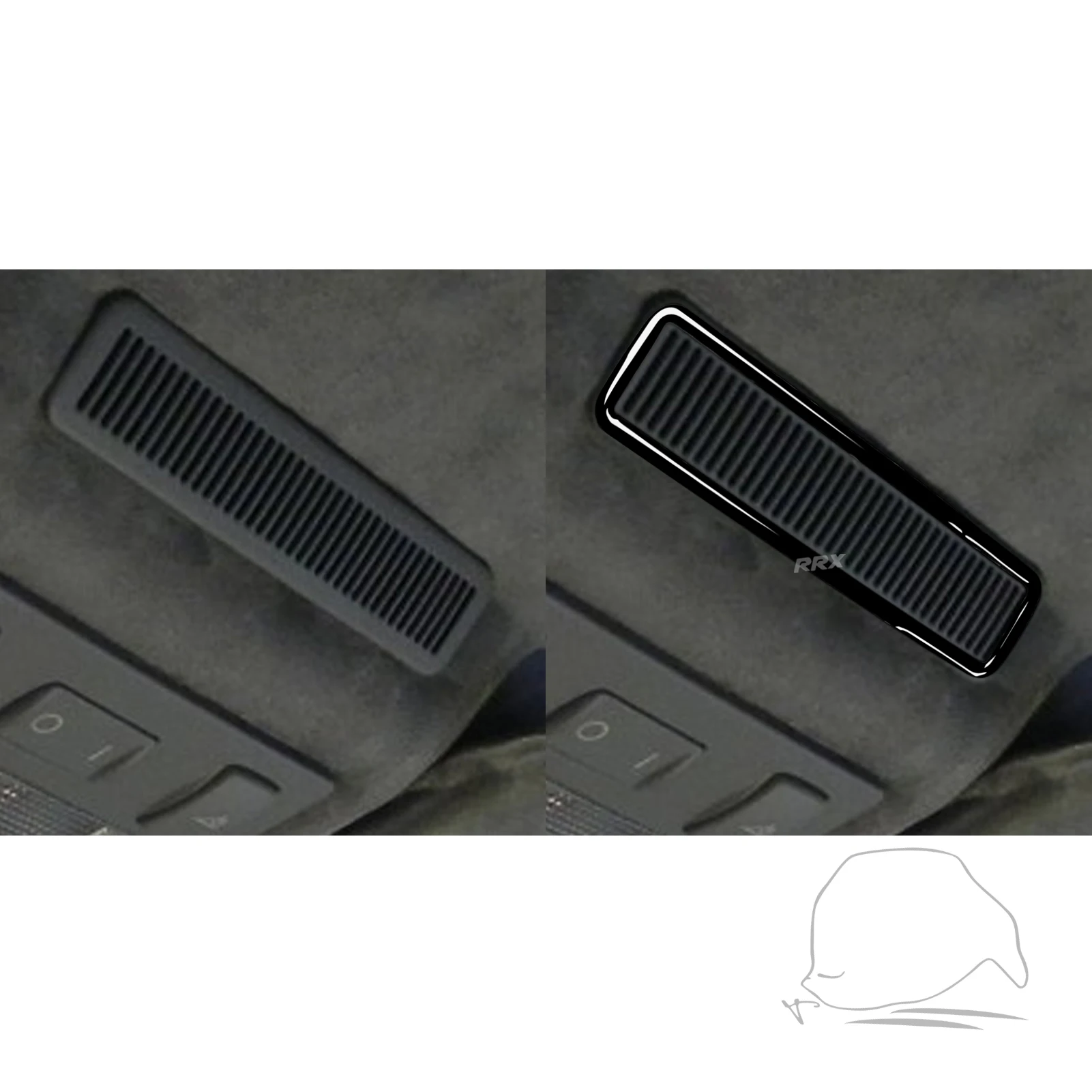 Для Audi TT MK1 8N Hardtop 2001-2006 верхняя консоль крыша вентиляционная рамка отделка