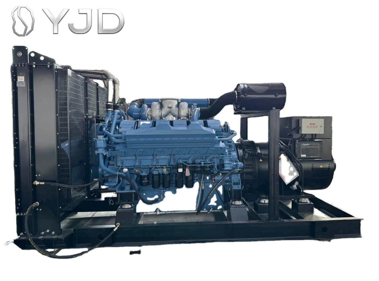 Фото Дизельный генератор DYJD KC-750GF 750/800 кВт Mitshi S12H-PTA с автозапуском, 3-фазный, бесшумный, мобильный, на прицепе, с возможностью параллельного подключения №4