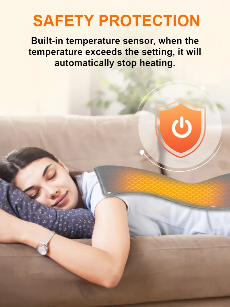 Одеяло с электрическим подогревом через USB 3 уровня нагрева флисовое одеяло