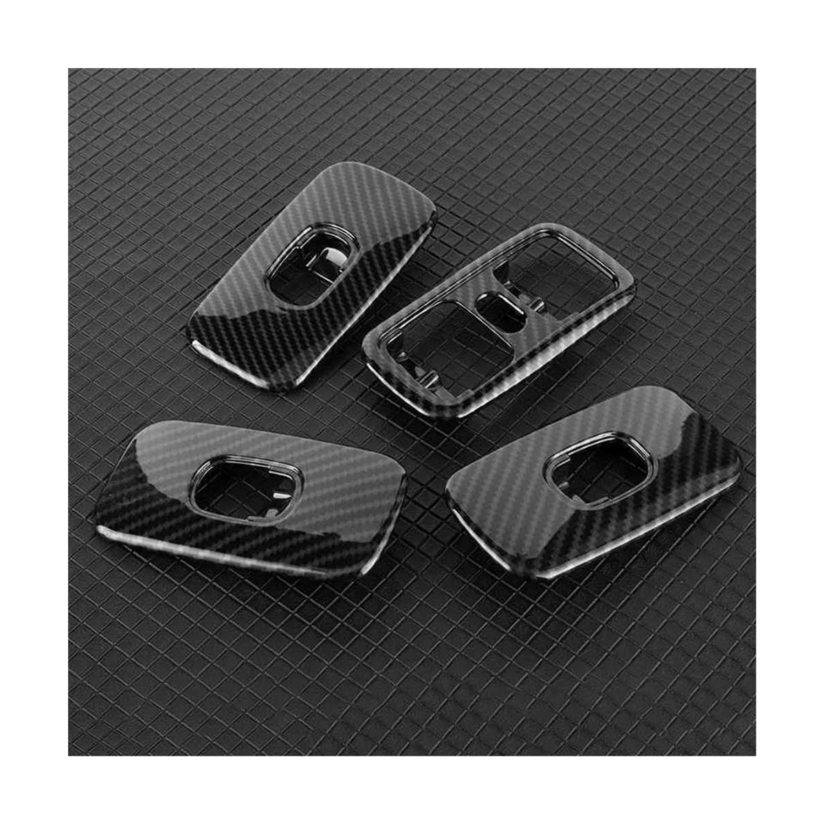 4 шт. крышка переключателя стеклоподъемника из углеродного волокна декоративная