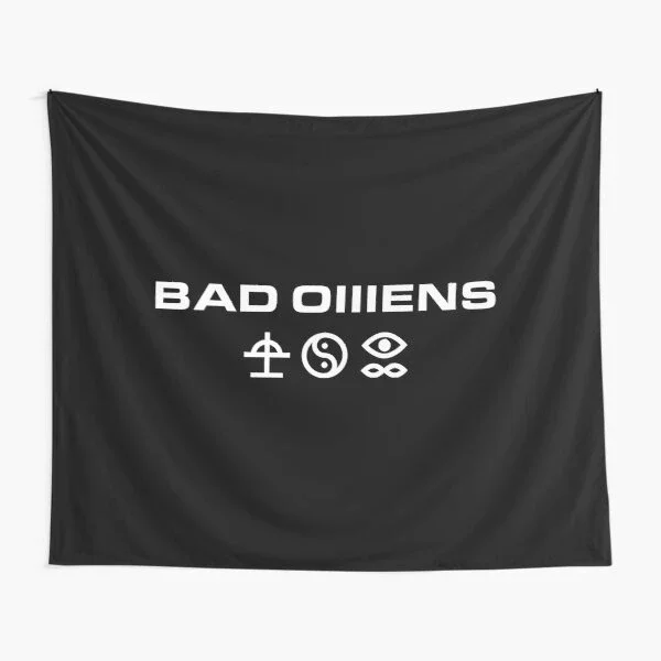 

Bad Omens Tapestry Hanging Printed Bedroom Beautiful Colored Towel Wall Living Travel Decor Bedspread Blanket Art Decoration