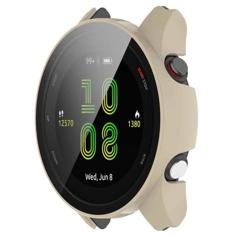 

Чехол для GarminForerunner 255S, закаленная пленка, защита экрана, ударопрочный цельный корпус, чехол для смарт-часов