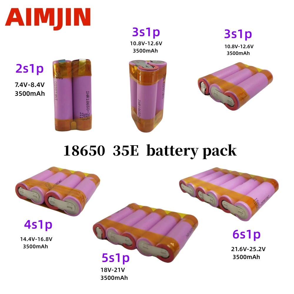 Аккумуляторная батарея 18650 MJ1 3 7 V 3500mAh 2S 3S 4S 6S Lassen battery
