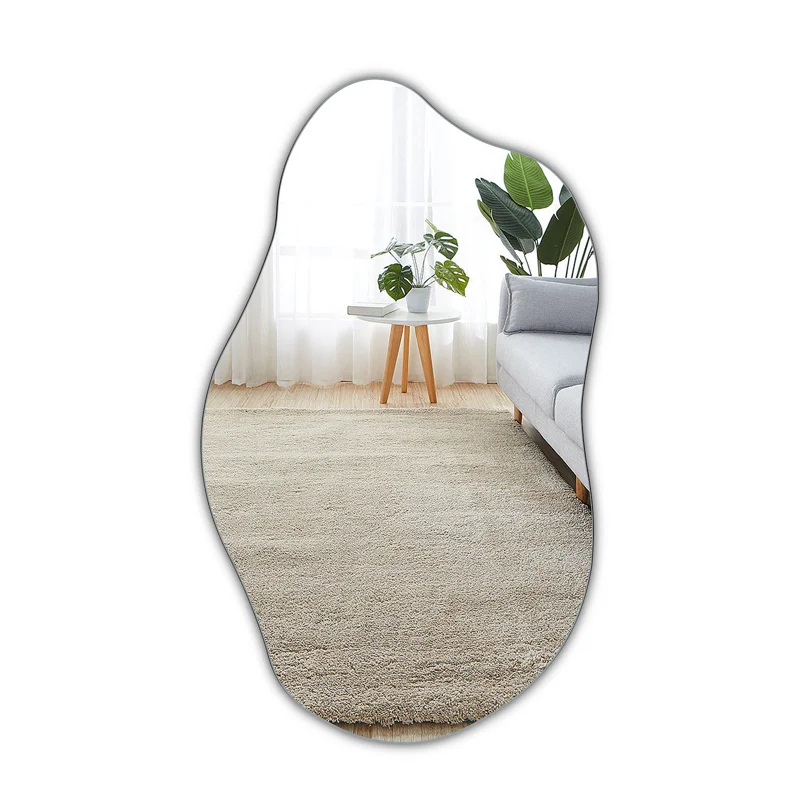

Wall Mirror Asymmetrical Body Mirror 19.7 x 33.5 inch