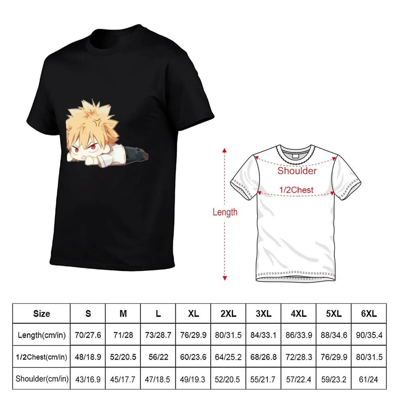 Футболка Cute Bakugou Katsuki Chibi - BNHA с принтом в городском стиле (art.: 3920dbdf0bdea) - 3920dbdf0bdea