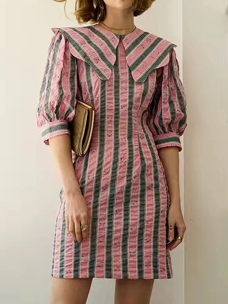 (Рекламная акция) блузки в полоску с цветочным принтом горошек женская