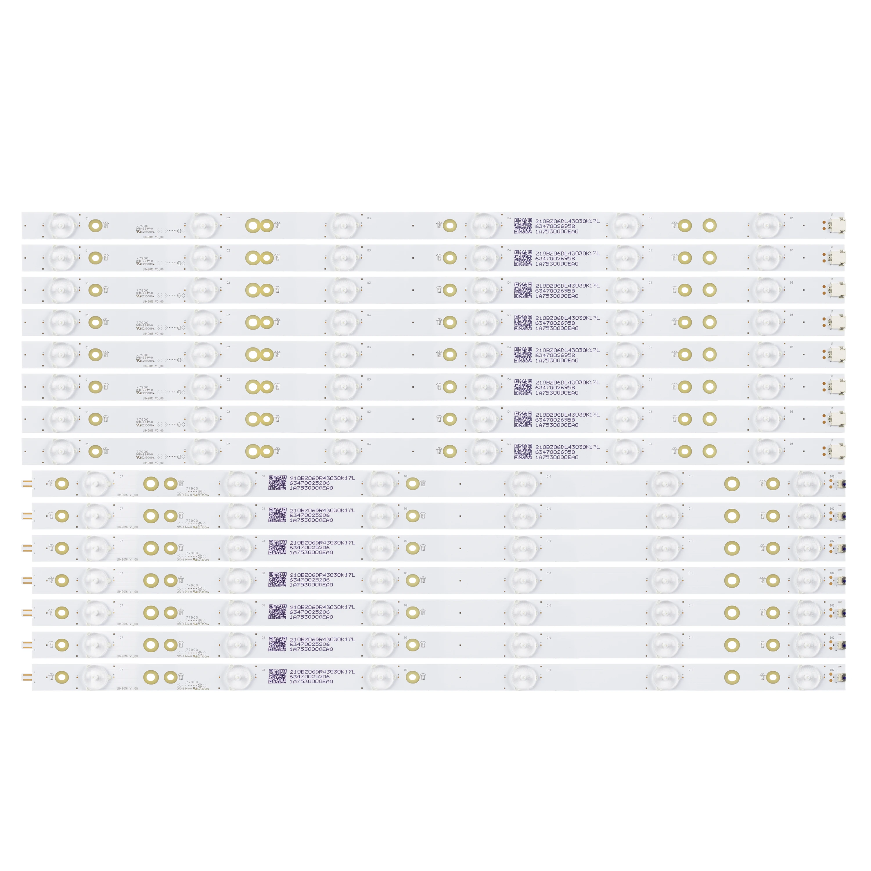 Светодиодная лента для подсветки для 49PFH4900/88 BDL4930QL 49PUS6201/12 49PUH6101/88 49PUS6501/12 49PUS6101 49PUS6432 49PUS6452