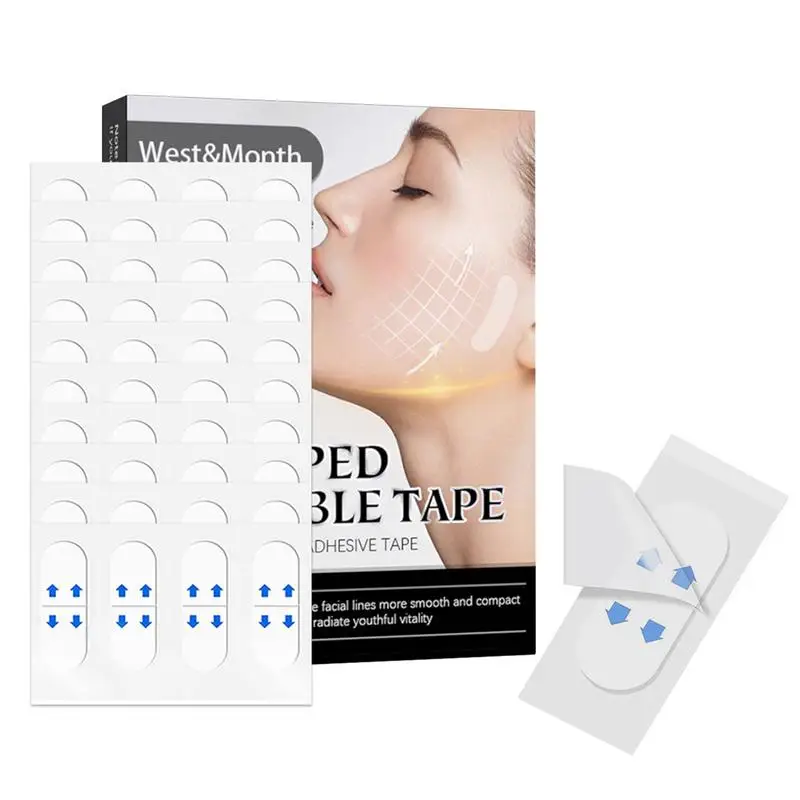 

40pcs Invisible And Instant Face Lift Tape Invisible Face Lift Tape For Neck Chin Tightening V-shaped Thin Face Lifter Face Slim