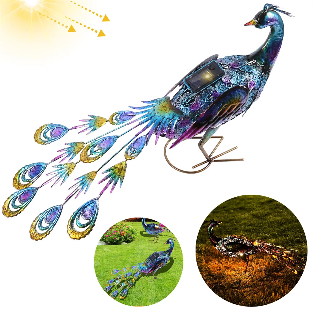 

Solar Light Outdoor Garden Waterproof Iron LED Animal Shape Art Lamp Yard Walkway Landscape Pathway Home Decor