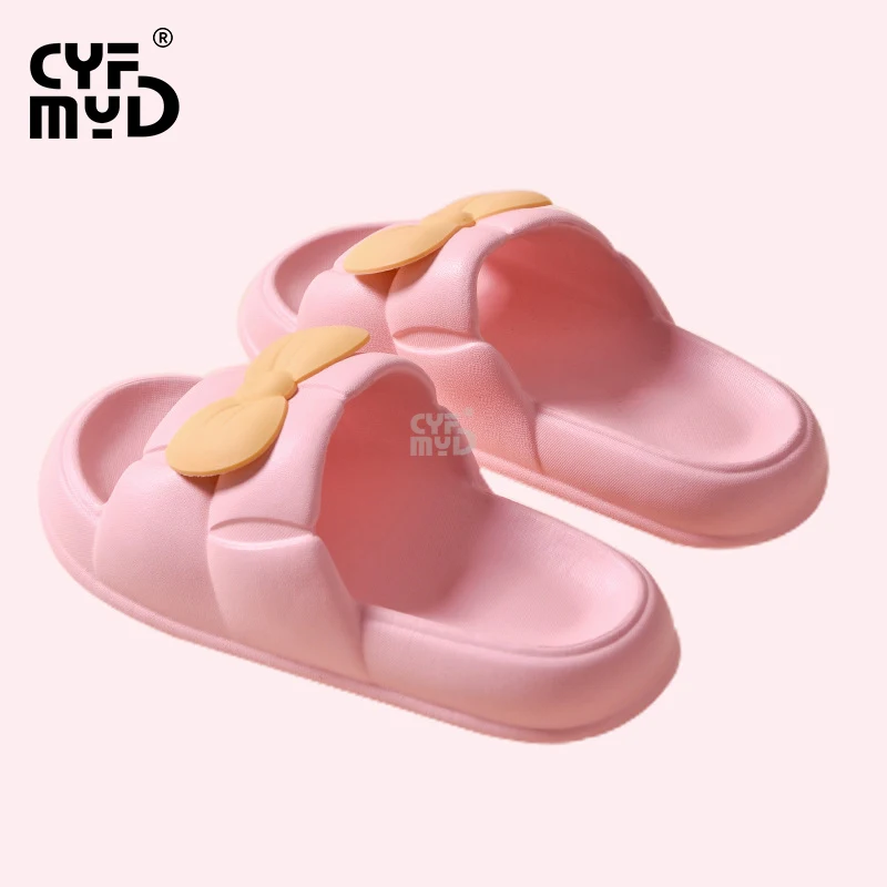 Women's Bowknot Slippers for Home Lovely Cute Beautiful Slides Soft Indoor Summer Shoe Comfortable 2023 EVA Slipper Non-slip