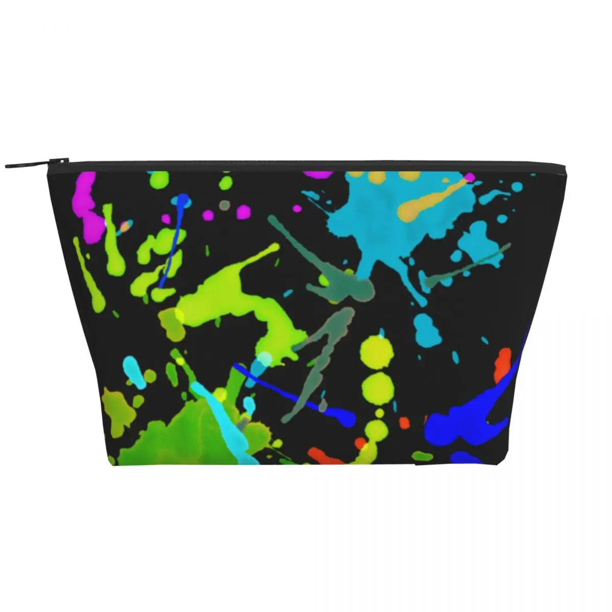 

Abstract Rainbow Zip Storage Organizers Paint Fight Print Women's Makeup Bag Home Large Capacity Cosmetic Bags