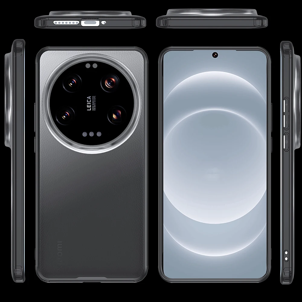 Противоударный прозрачный жесткий чехол для Xiaomi 15 Ultra 14Ultra Mi 14T Mi14 Mi13 тонкий