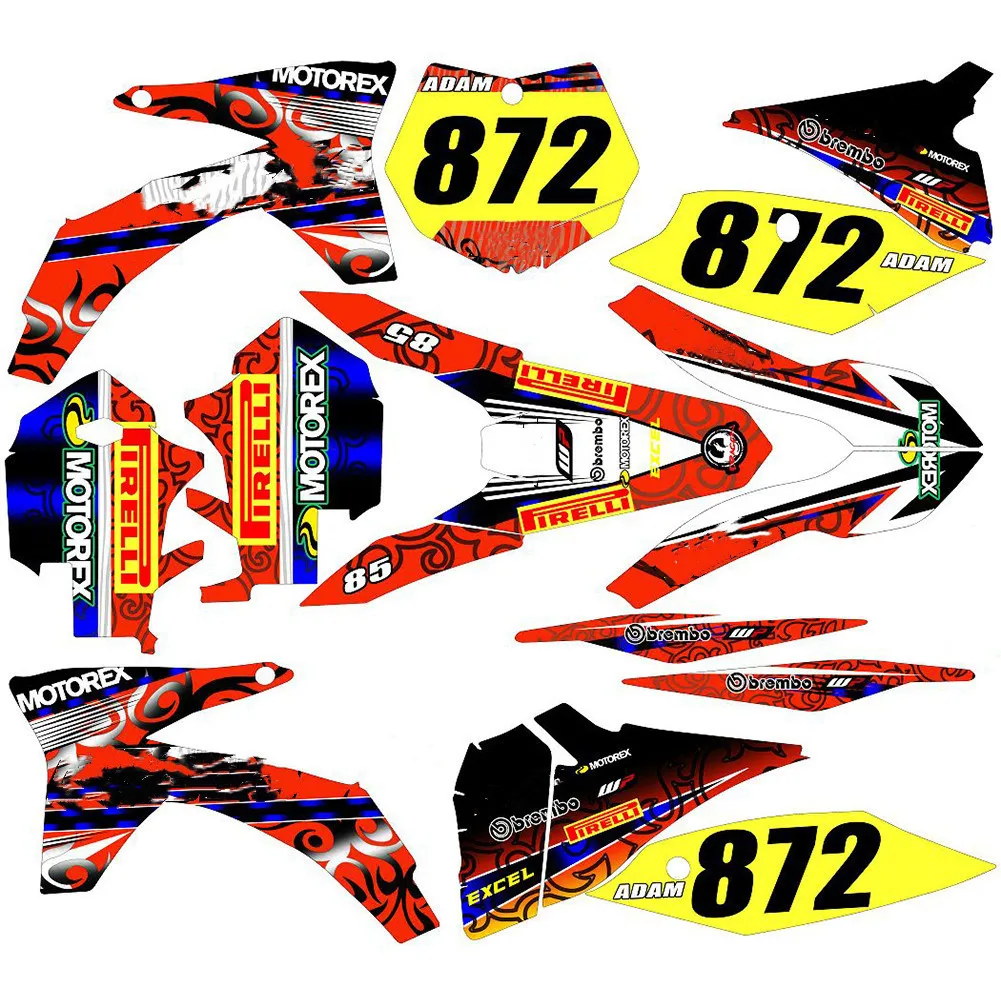 Бесплатные пользовательские имена чисел полный набор наклеек 3M фотографические