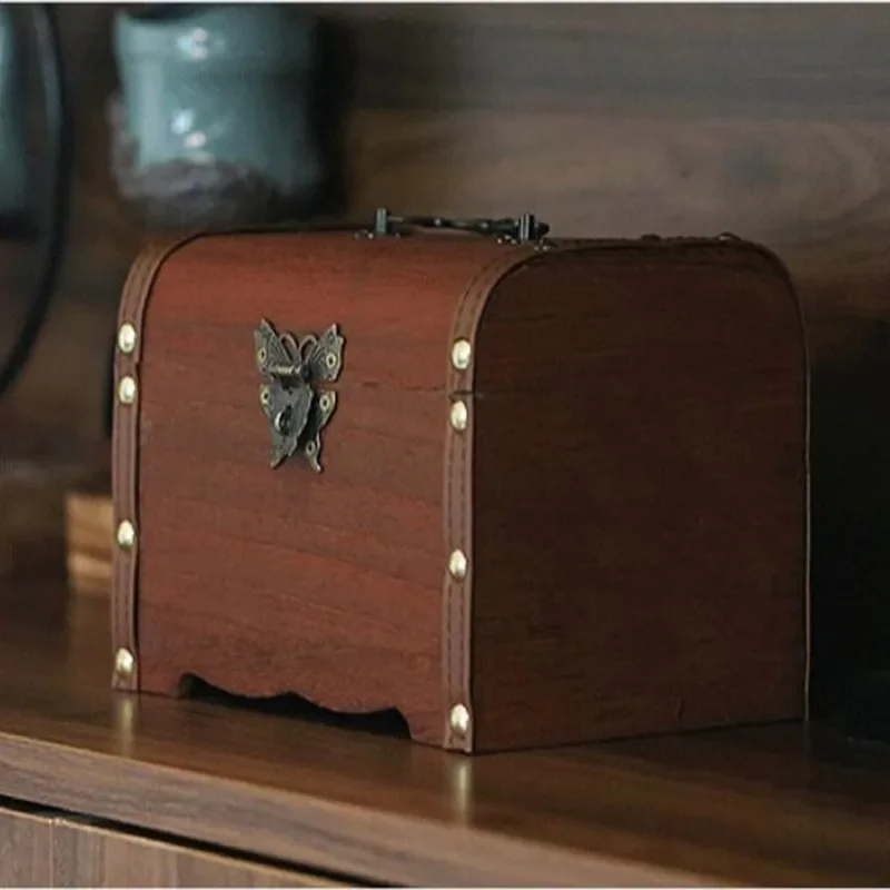 Античная бронзовая защелка-бабочка защелка для ювелирных изделий деревянная