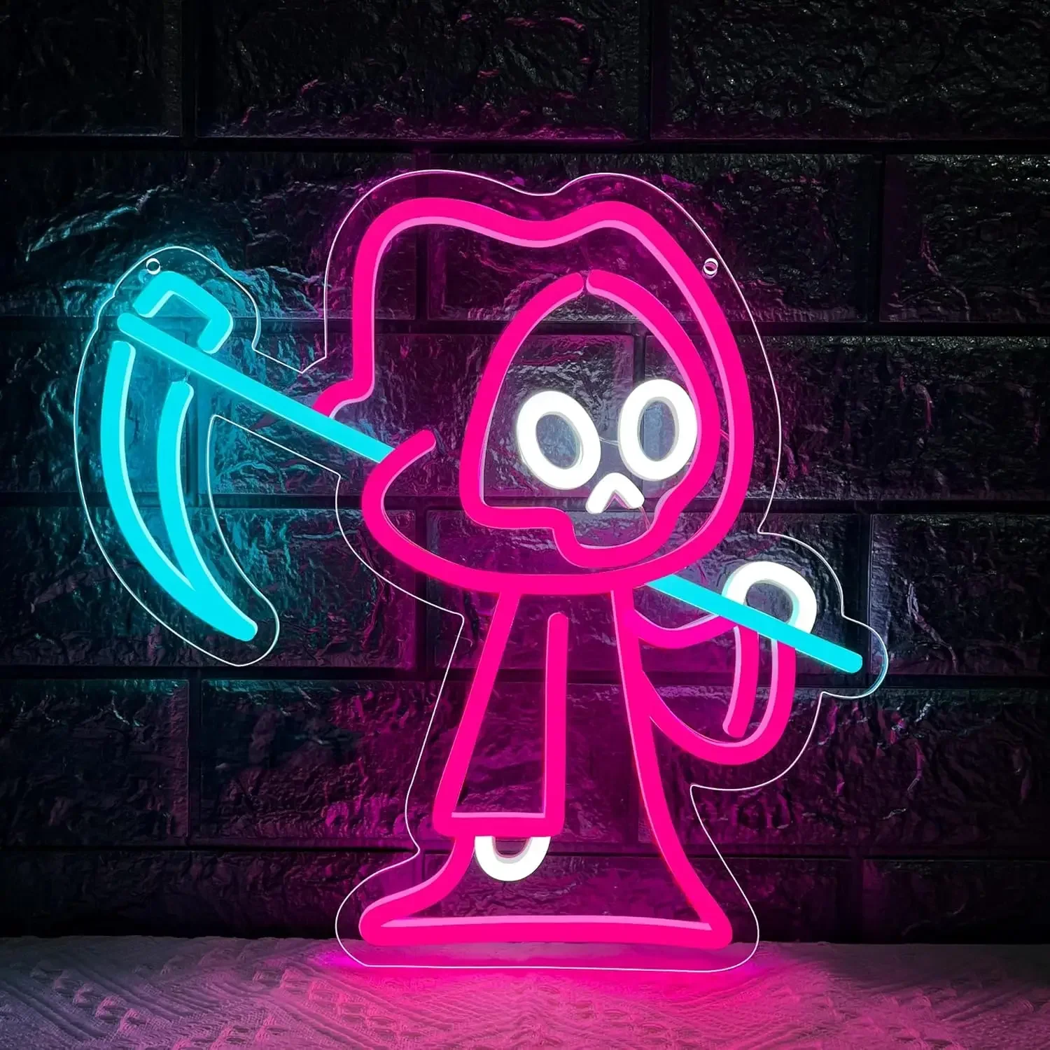 Призрак На Хэллоуин Неоновая Вывеска С Регулируемой Яркостью Для Стен Входной