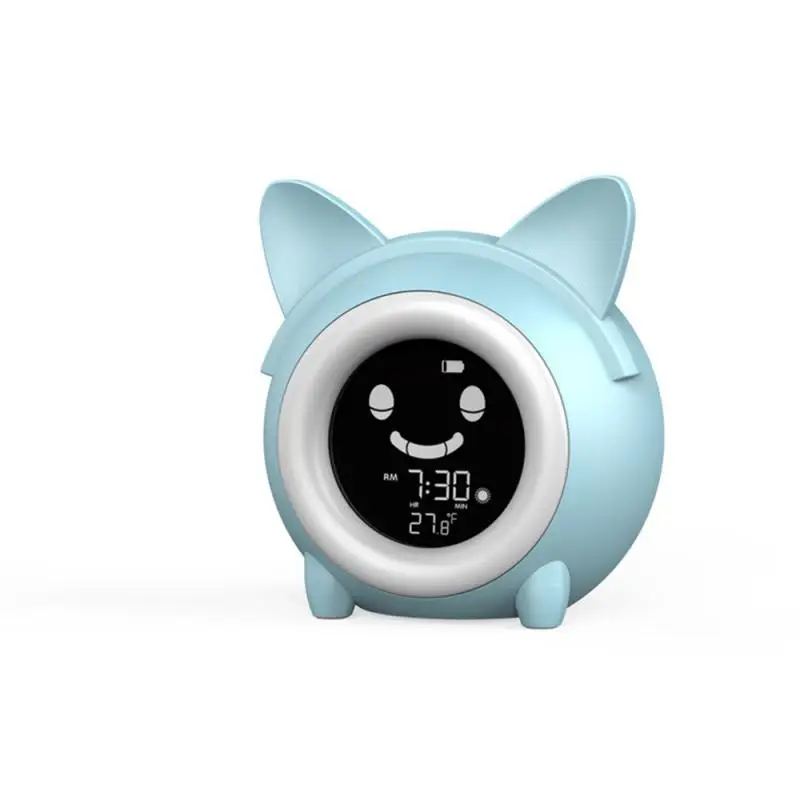 

Cute Animal Child Alarm Clock Sleep Trainer Digital Wake Up Colorful Night Light Snooze Temperature NAP Timer Kid Alarm Clock