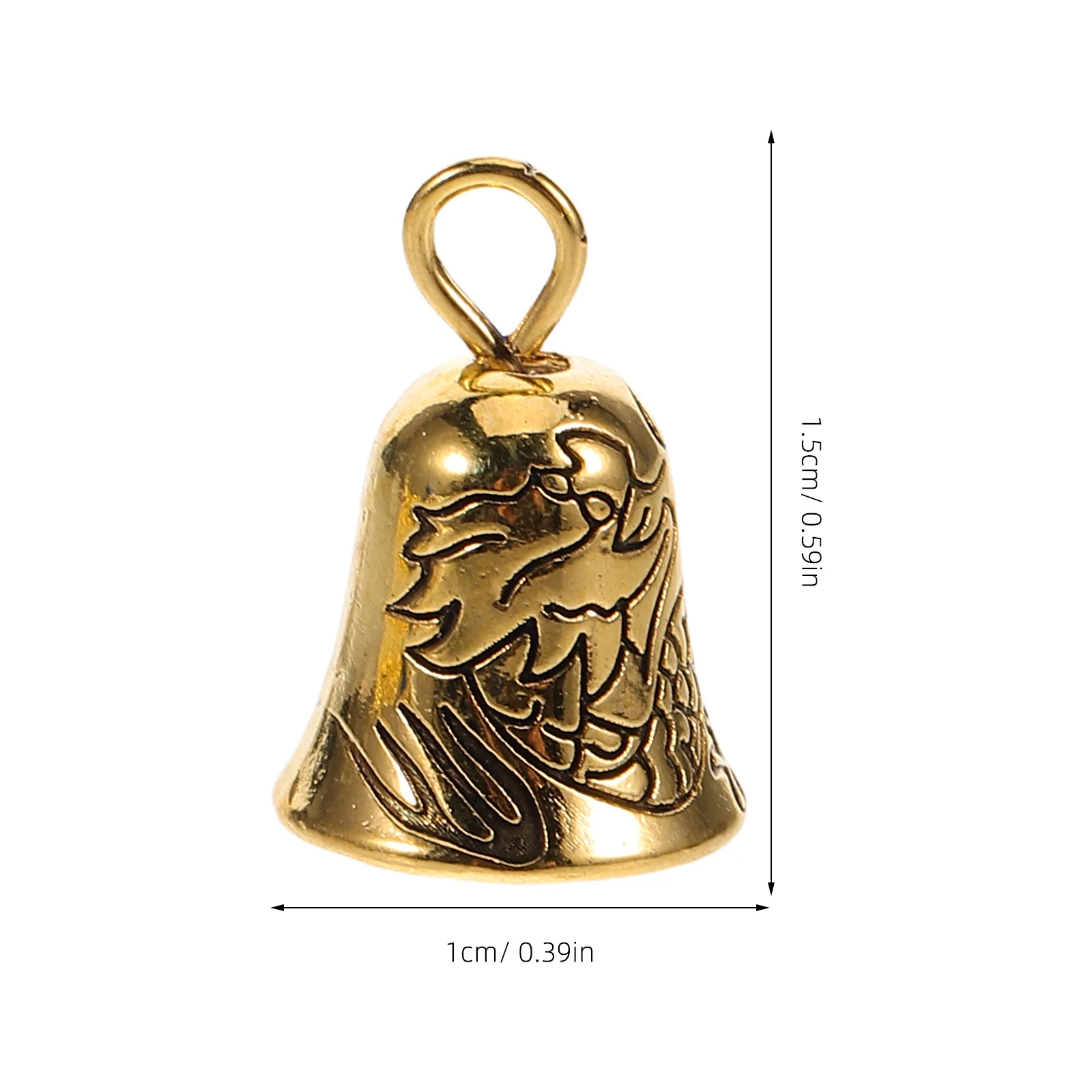 Мини-колокольчики золотые 10 шт.