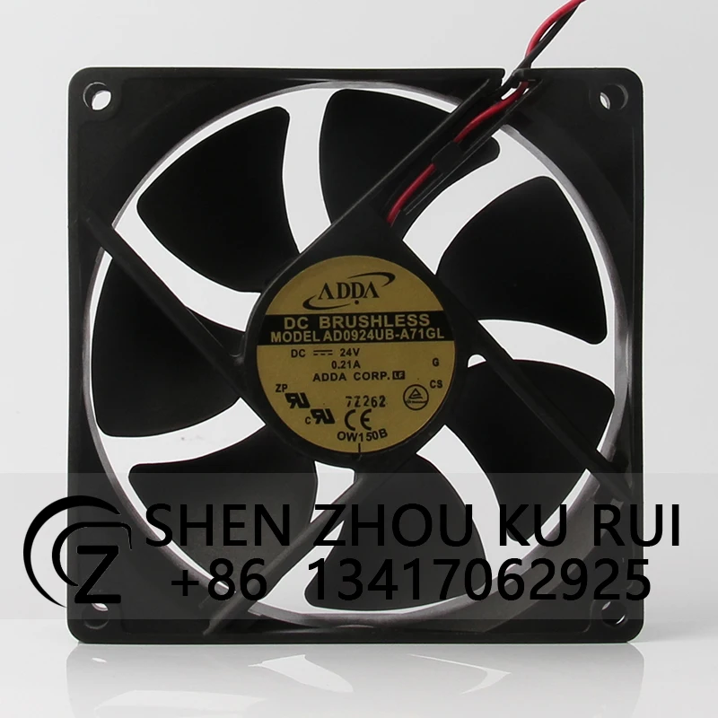 Чехол охлаждающий вентилятор для процессора, радиатор, осевой инвертор с высоким потоком воздуха для ADDA AD0924UB-A71GL 24V 0.21A 9CM 9025