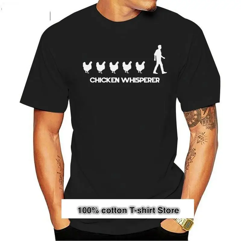 

Camiseta Unisex de pollo WHISPERER, ropa de granja, regalo divertido, camiseta de hip Hop, novedad
