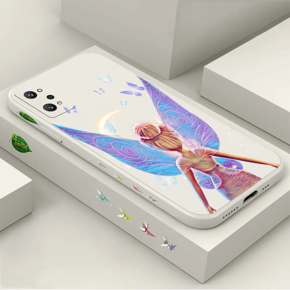 

Cartoon Tinker Bell Phone Case For Realme C35 C21 C21Y C15 C11 C2 X50 X7 X V30 V3 V25 V20 V15 V13 V11 V5 9 8 PRO 5G Cover Cqoue