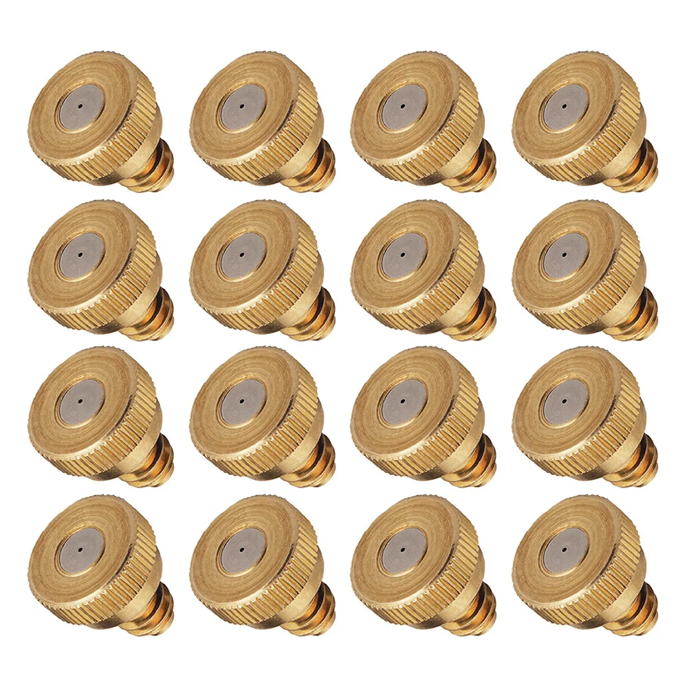 

Nozzle Brass Spray Misting Nozzles Sprayer Mist Garden Water System Irrigation Sprinkler Hose Atomizing Cooling Head Greenhouse