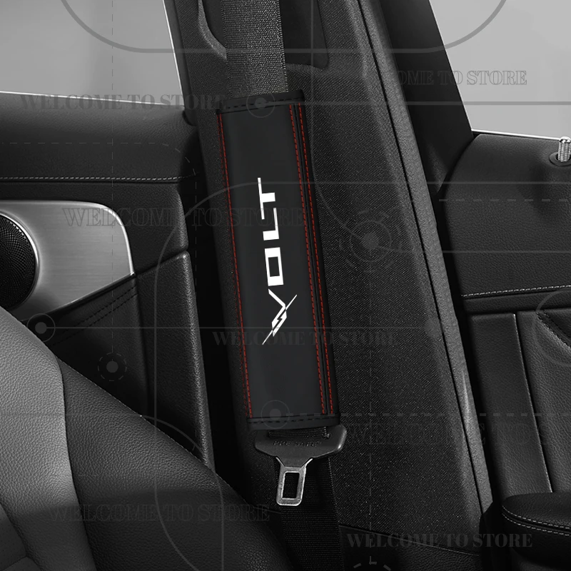 Фото 2 шт. для Volt Bolt EUV EV LPG, эмблема с логотипом Cruze Trailblazer Z71, кожаный автомобильный ремень безопасности, наплечные накладки, украшение интерьера №2