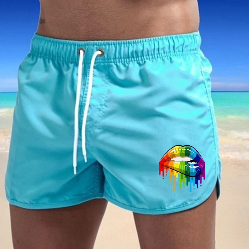 

2022 Summer Board Shorts Swimming Trunks Male Home Resorts Surf Beachwear Beach Shorts Men Swimwear Solid Men's Clothing Pants