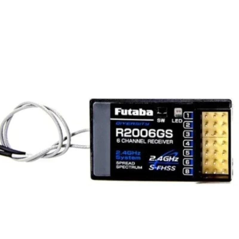 Фото Новый 6-канальный высоковольтный приемник Futaba R2006GS 2.4G S-FHSS (1 шт.) для радиоуправляемых моделей самолетов, совместим с Futaba T8J 18MZ 14SG №3