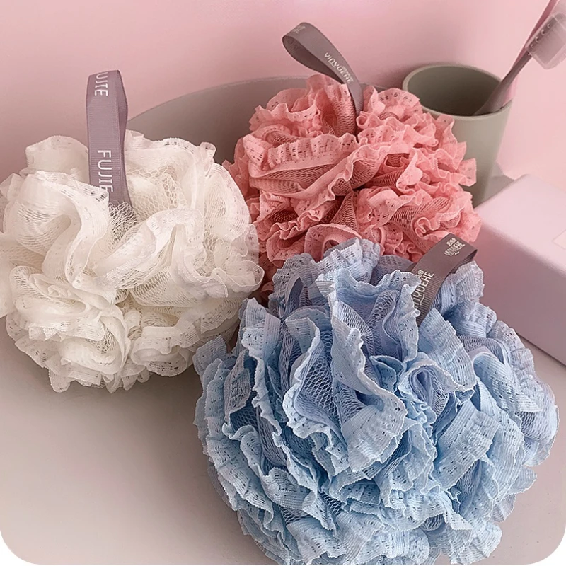 

Bath Ball Bath Flower Bubble Bath Ball Super Soft Female Large Size Does Not Disperse High-end Rubbing Dual-use Toiletries