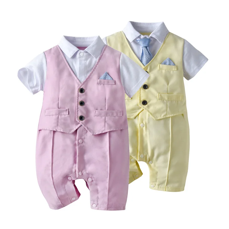 New Boys Clothings Summer Baby's Rompers Baby Boy Outfit One-Pieces Bodysuits Baby Clothes Home Wear