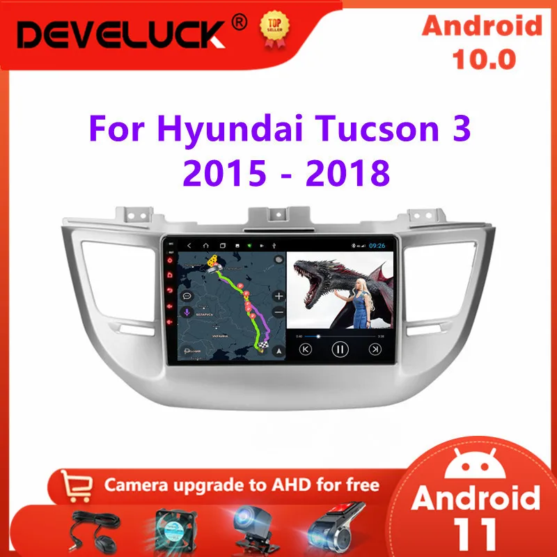 

Android 10 2 Din Car Radio For Hyundai Tucson 3 2015 2016 2017 2018 Multimedia Video Player GPS Navigation WIFI RDS Stereo DVD