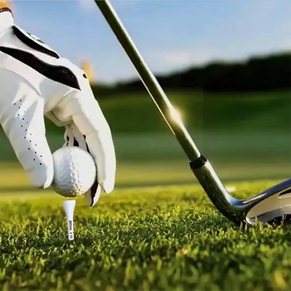 

White Color Golf Tee With Scaled Wood Material Golf Ball Training Professional Accessories Tee S2b1
