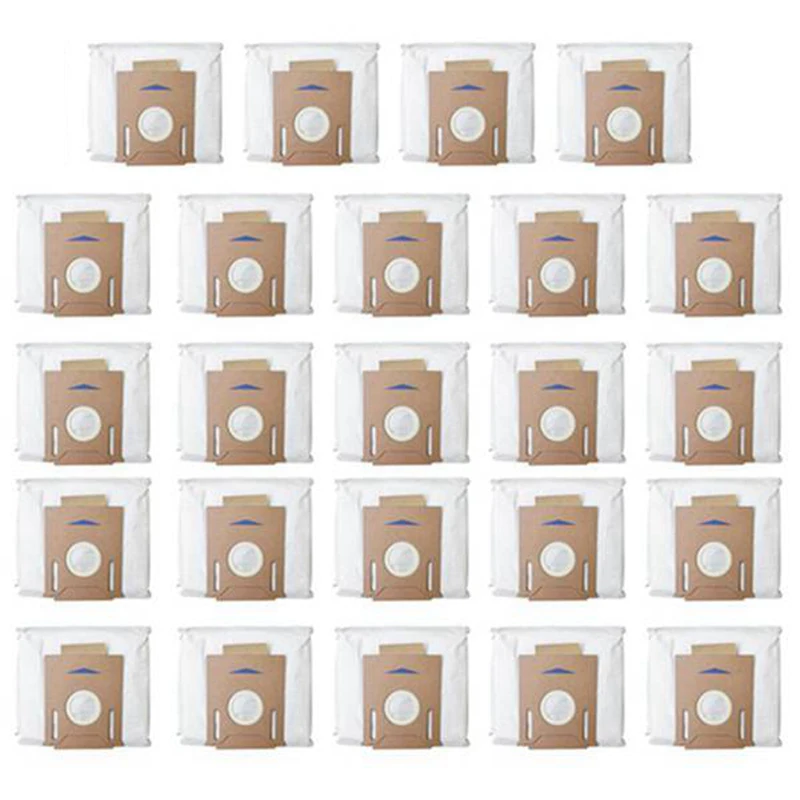 

24Pcs For ECOVACS DEEBOT OZMO T8 Robot Vacuum Cleaner High Capacity Leakproof Dust Bag Replacement Accessories Parts Kit