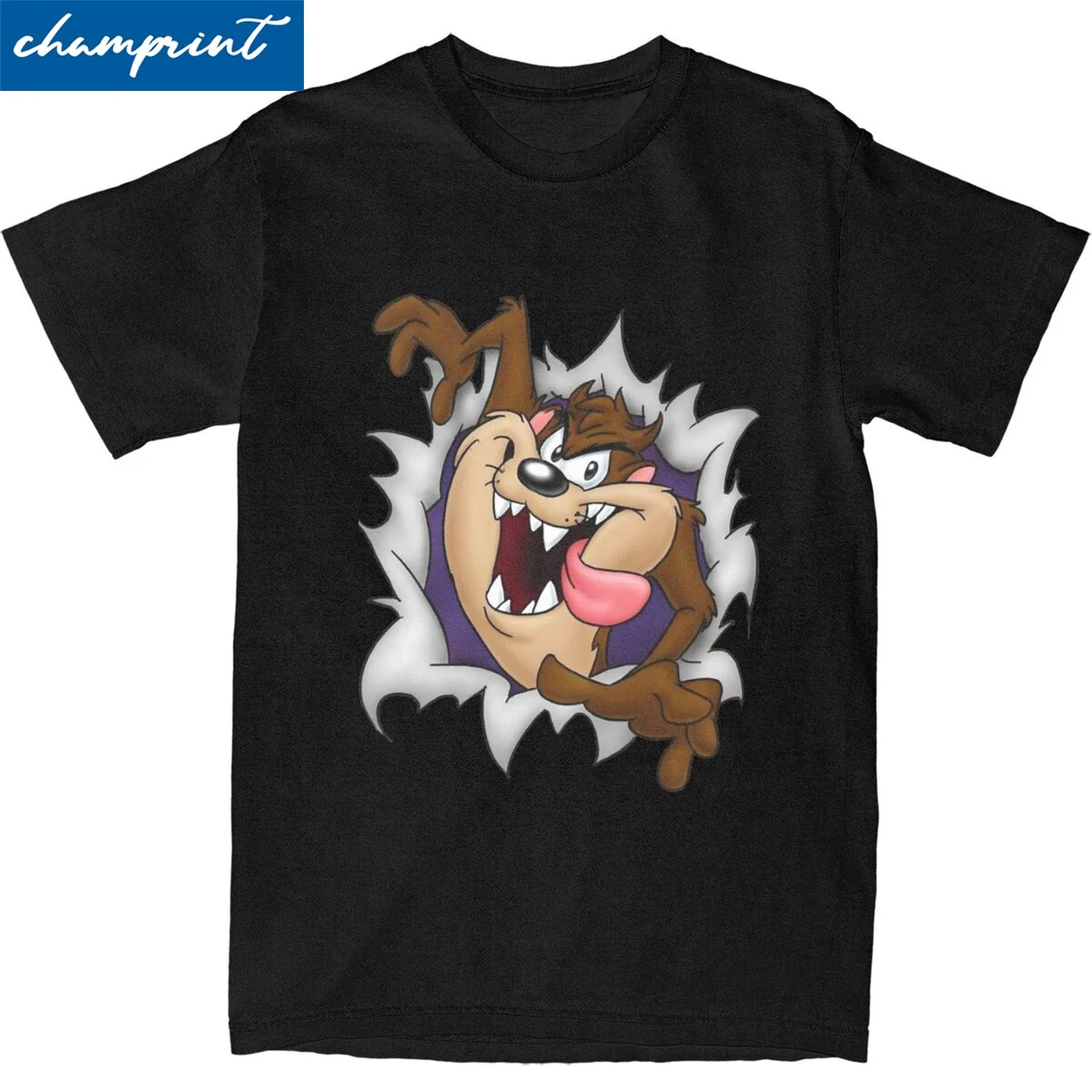 Футболка с круглым вырезом и коротким рукавом для мужчин женщин из 100% хлопка