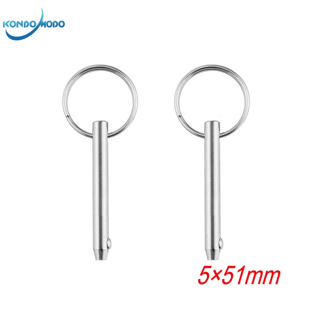 2PCS Marine Hardware 5mm Quick Release Ball Pin Marine Grade 316 Stainless Steel for Boat Bimini Top Deck Hinge Boat Accessories