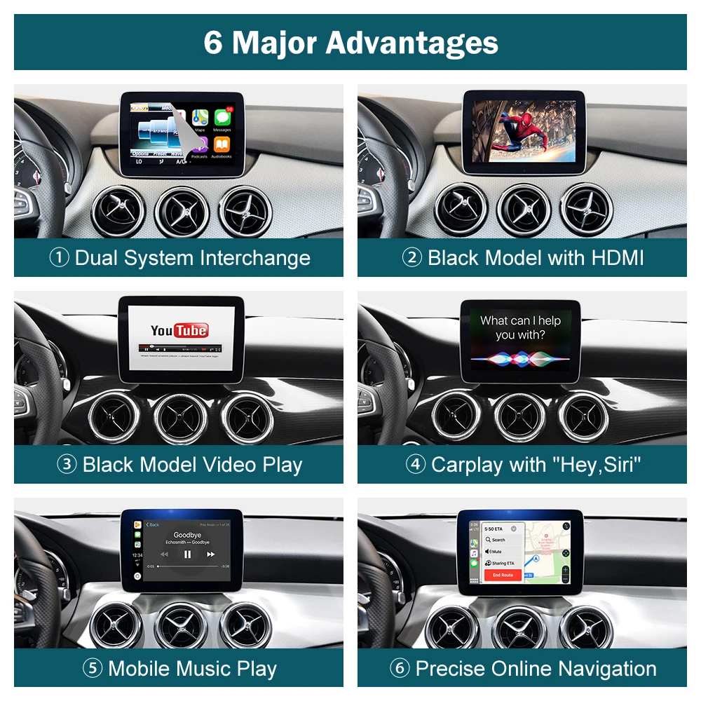 Road Top NTG5.0 беспроводной Android Авто Carplay для Mercedes Benz W176 W246 CLA GLA C-Class GLC W213 GLE GLS W222 W447 Vito