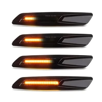 2pcs led side marker mirror indicator lamp dynamic turn signal light amber for bmw 1 3 5 series f30 e90 e91 e92 e93 e46 e60 e61