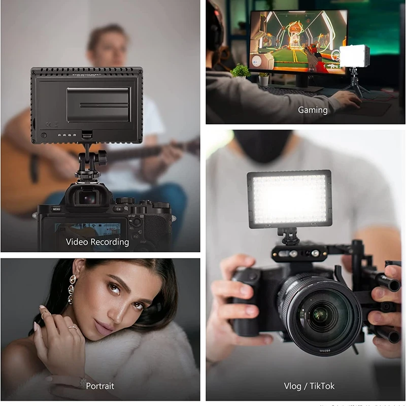 LD-160 Светодиодная заполняющая лампа для фотосъемки 5600K 16-уровневая затемняющая