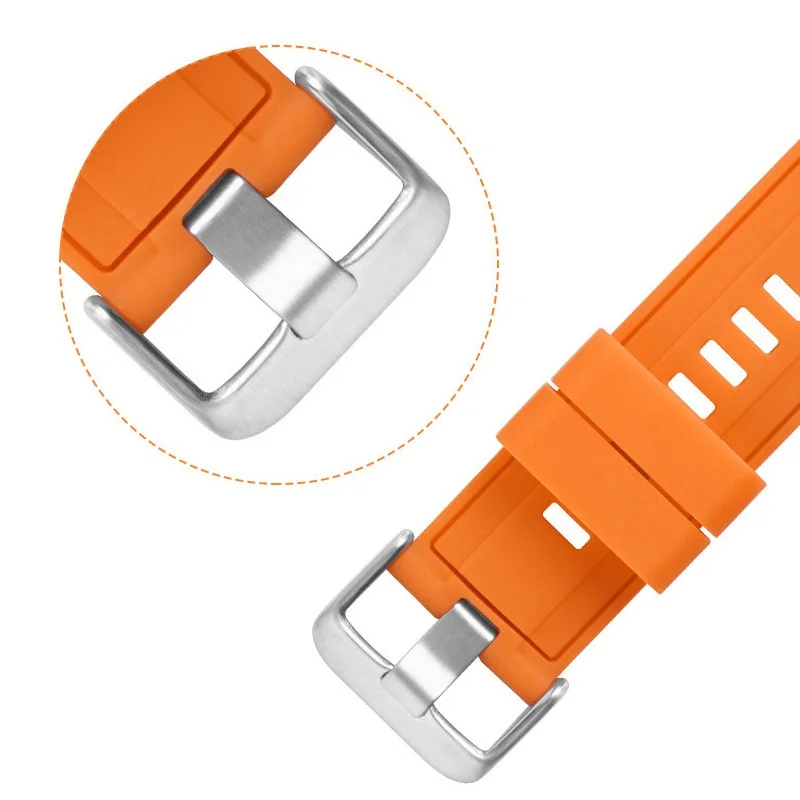 Multicolor Soft Silicone Watch Strap High Quality Fashion Classic All-Match Unisex Waterproof Sports Watchband Watch Accessories