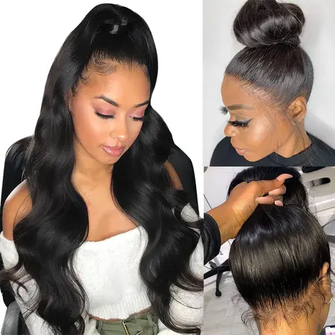 Luxediva 360 человеческие волосы, искусственные волосы, волна тела 13x4, передний парик на сетке, перуанский парик из человеческих волос 13x1, парик на сетке для женщин - изображение